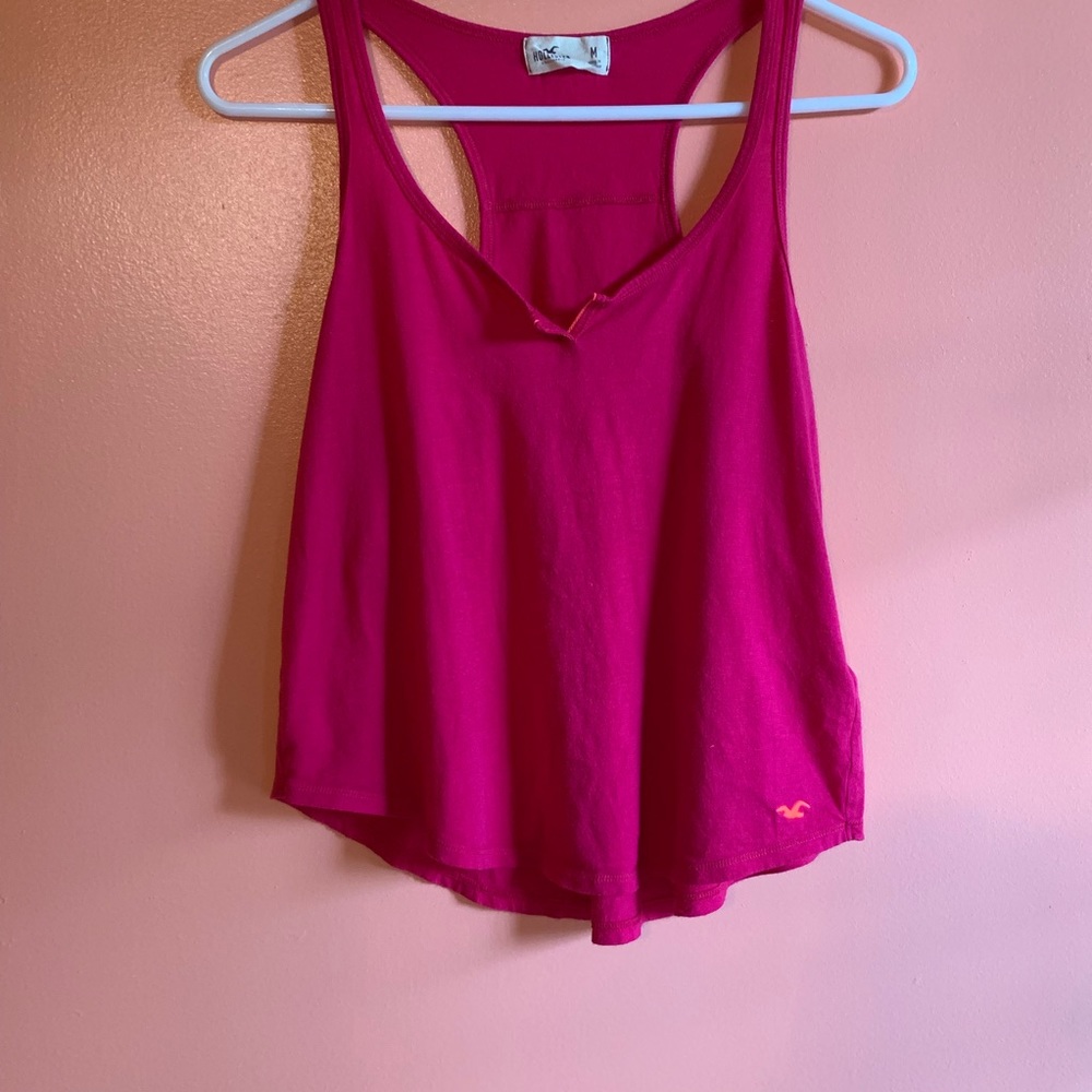 Hollister Hot pink loose fitting tank